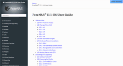 Desktop Screenshot of doc.freenas.org