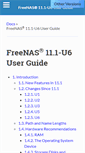 Mobile Screenshot of doc.freenas.org