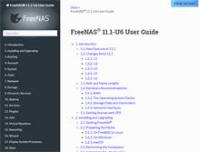 Tablet Screenshot of doc.freenas.org