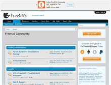 Tablet Screenshot of forums.freenas.org